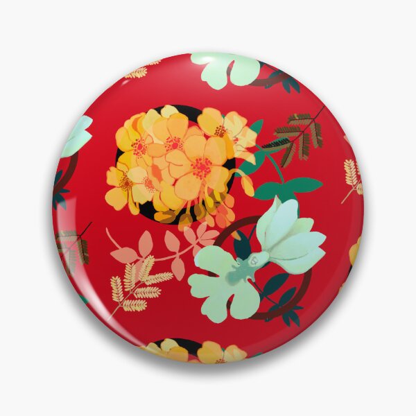 Item preview, Blooming hydrangeas on a red background. designed and sold by Meteryards.