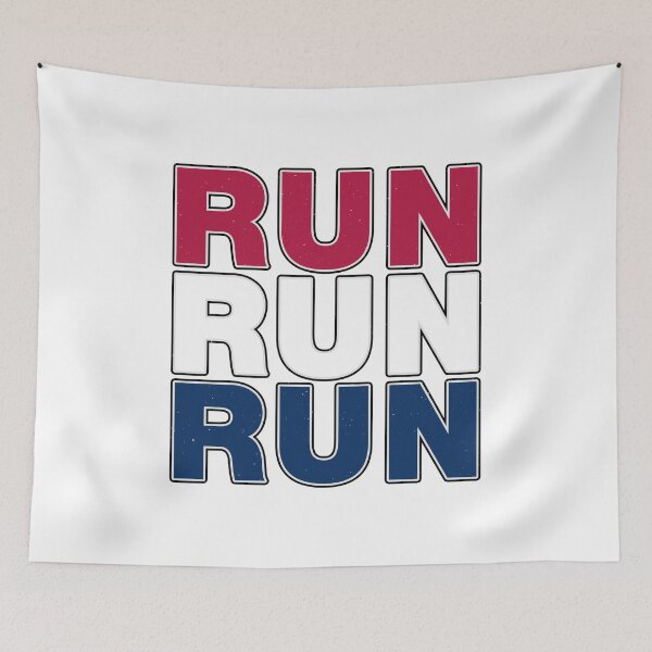 Item preview, RUN-RUN-RUN - A Patriotic Runners Design designed and sold by Mindful-Designs.