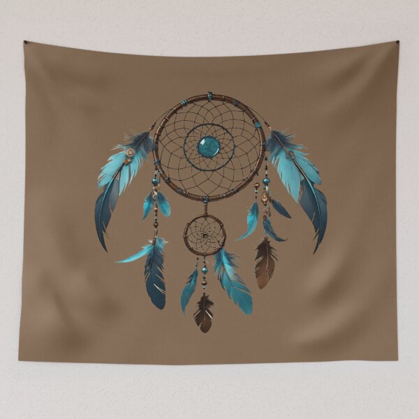 Item preview, Dream Catcher - Blues and Browns, Jade Center designed and sold by Pickle Wicked Designs.