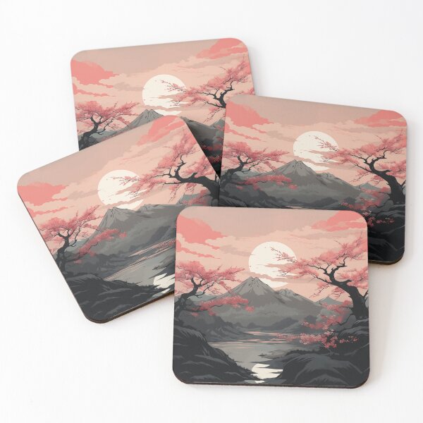 Item preview, Cherry Blossom Landscape designed and sold by LivingArtClips.