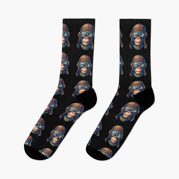 Item preview, Flying Ace Chimp: Timeless Sky Captain Portrait designed and sold by artwaves.