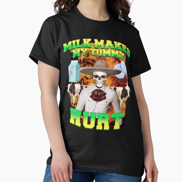 Item preview, Milk makes my tummy hurt, Lactose intolerance meme designed and sold by thuqqdotcom.