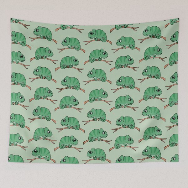 Item preview, Lindo camaleón en verde designed and sold by littlearrow.