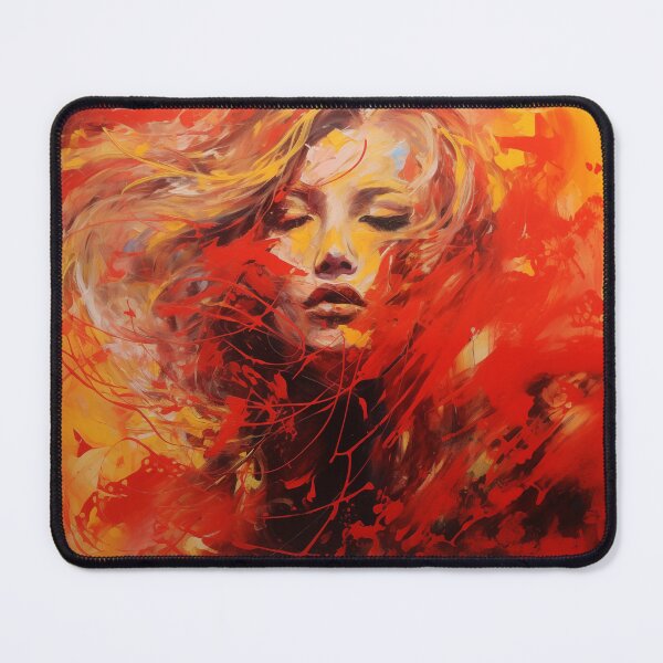 Item preview, Woman of Flames designed and sold by LivingArtClips.
