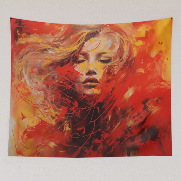 Item preview, Woman of Flames designed and sold by LivingArtClips.