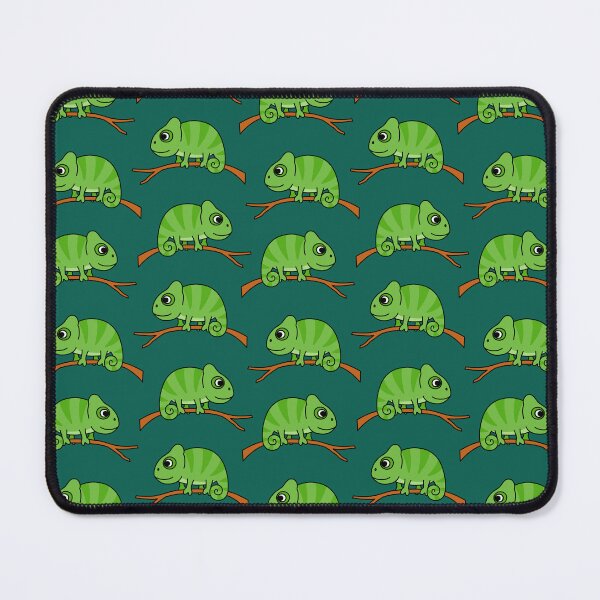 Item preview, Cute Chameleon on dark green designed and sold by littlearrow.