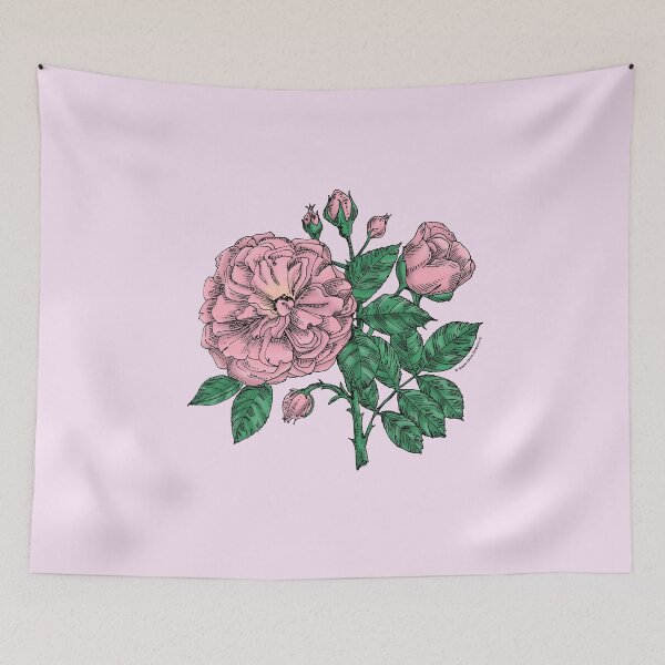 Item preview, Light Pink Flat Rose Bloom Very Full 40+ Petals In 3+ Rows designed and sold by Rachael Taylor.