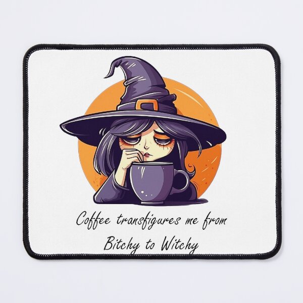 Item preview, Funny witch design designed and sold by earlgreysshoppe.