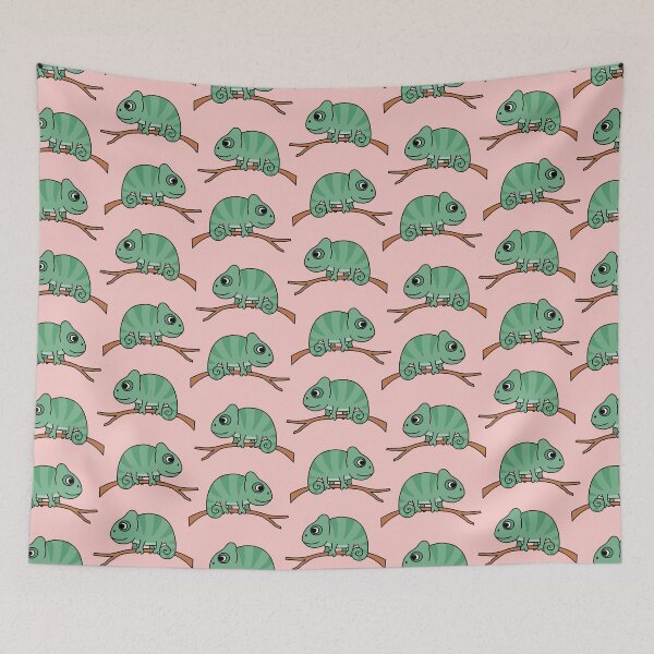 Item preview, Lindo camaleón en rosa designed and sold by littlearrow.