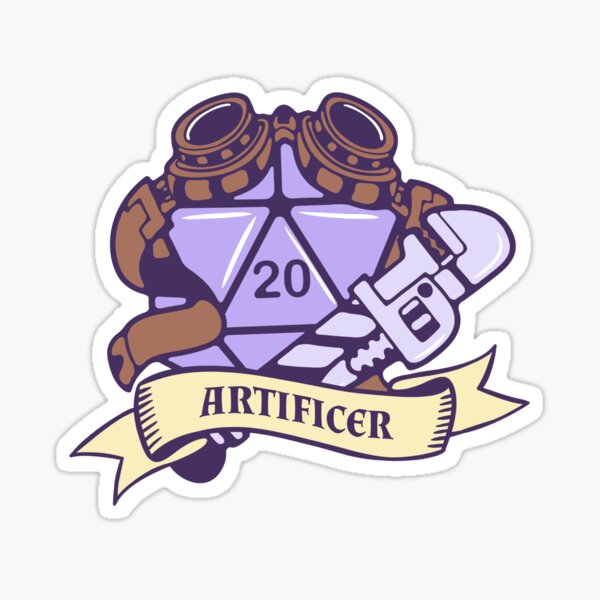 Item preview, DnD Artificer D20 designed and sold by sunburstrpg.