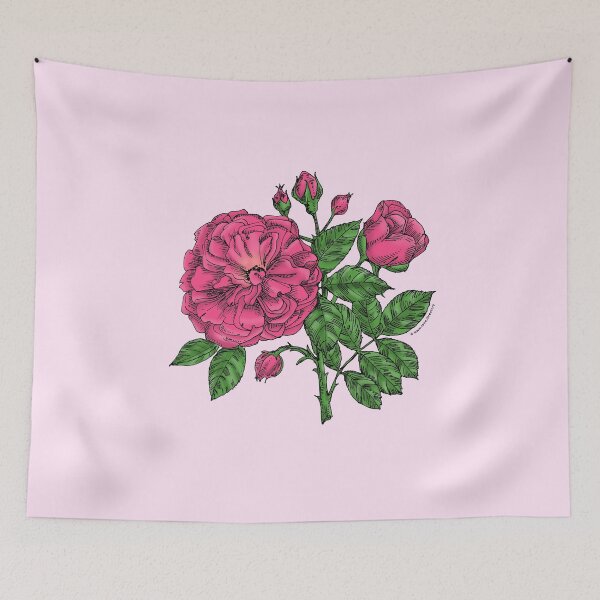 Item preview, Mid Pink Flat Rose Bloom Very Full 40+ Petals In 3+ Rows designed and sold by Rachael Taylor.