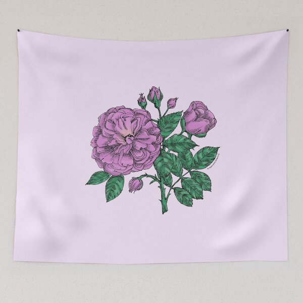 Item preview, Purple Flat Rose Bloom Very Full 40+ Petals In 3+ Rows designed and sold by Rachael Taylor.