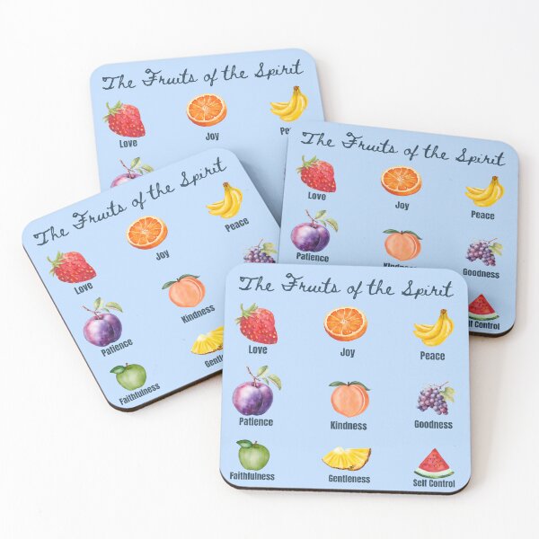 Item preview, Fruits of the Spirit Poster Chart for Kids Bedroom or Nursery designed and sold by FreedByJesus.