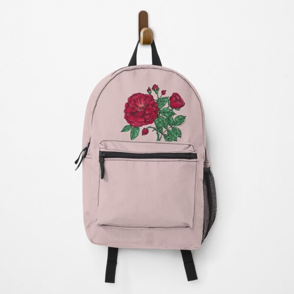 Item preview, Dark Red Flat Rose Bloom Very Full 40+ Petals In 3+ Rows designed and sold by Rachael Taylor.