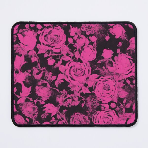 Item preview, Gothic grunge hot pink and black roses love. designed and sold by madhatdesigns.
