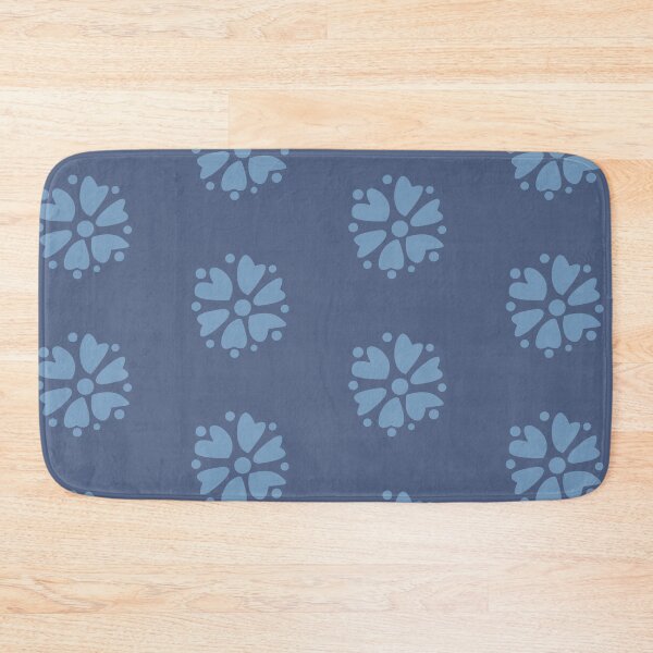 Item preview, Indigo blue flowers pattern designed and sold by Chirayu1111.