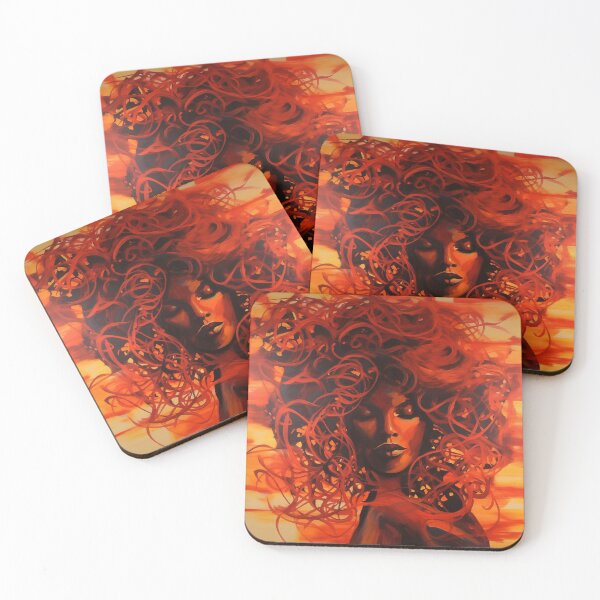 Item preview, Woman of Flames designed and sold by LivingArtClips.