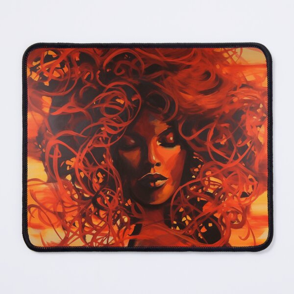 Item preview, Woman of Flames designed and sold by LivingArtClips.