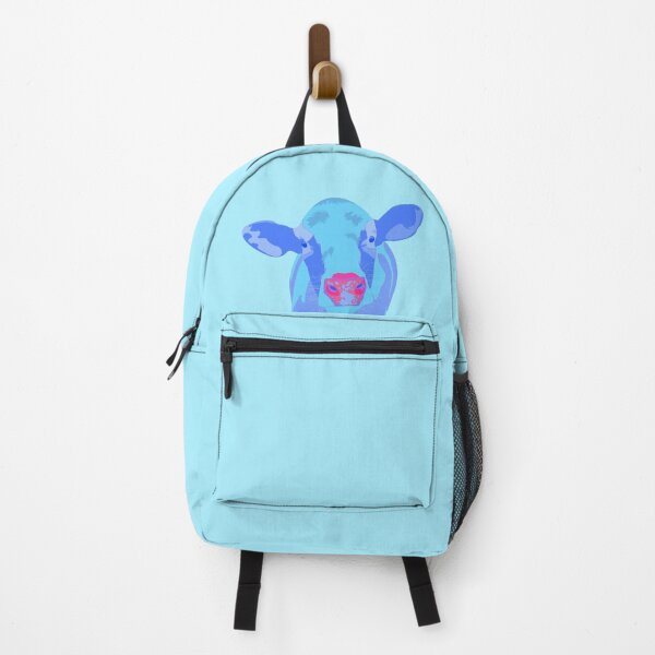 Item preview, blue colorful cow designed and sold by coolcreativeco.