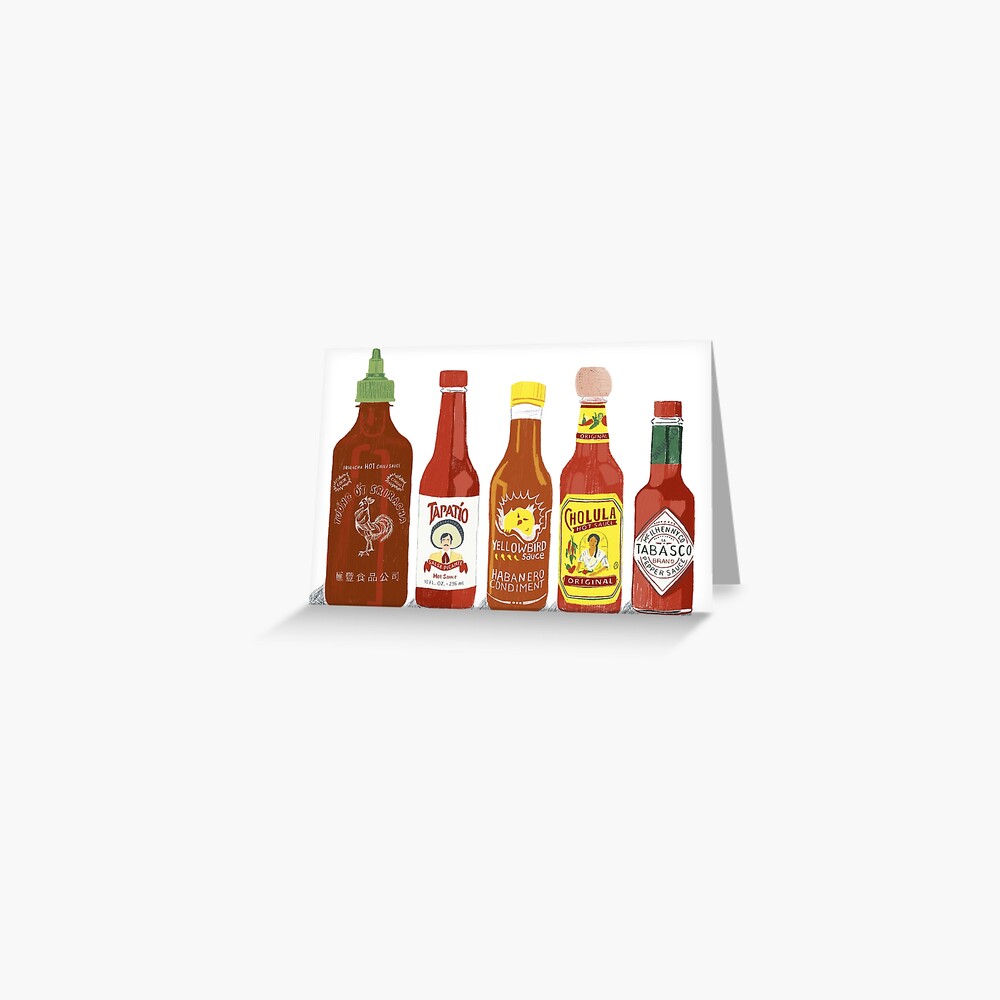 Hot hot hot sauce Greeting Card