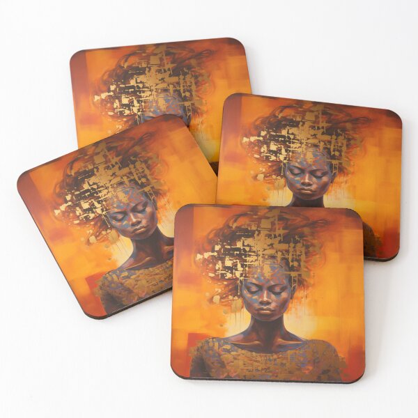 Item preview, Woman of Flames designed and sold by LivingArtClips.