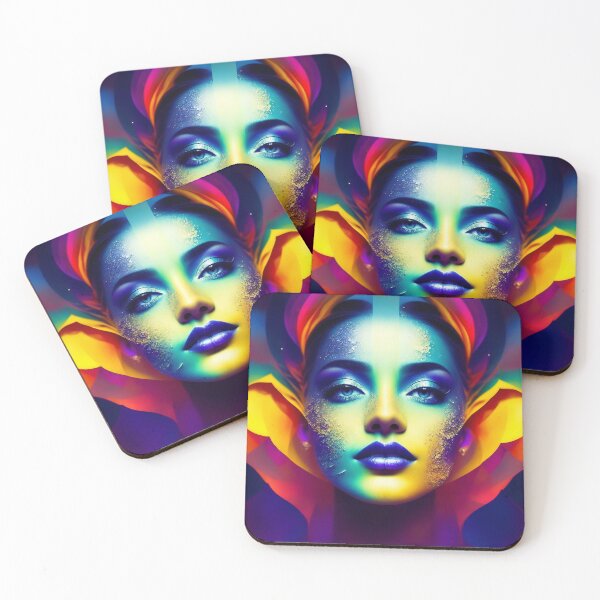 Item preview, Colorful Woman - Colorful Female Portrait designed and sold by Manos Ch.