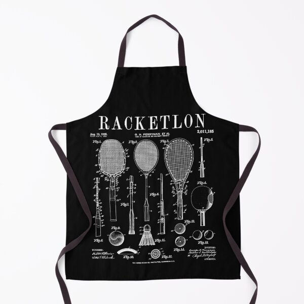 Item preview, Racketlon Player Racket Sports Funny Vintage Patent Print designed and sold by GrandeDuc.