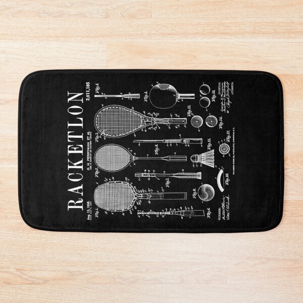 Item preview, Racketlon Player Racket Sports Funny Vintage Patent Print designed and sold by GrandeDuc.