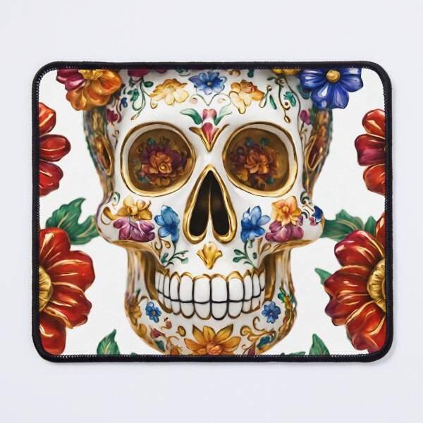 Item preview, Mexican porcelain Calavera skull designed and sold by MyCraftForYOU.