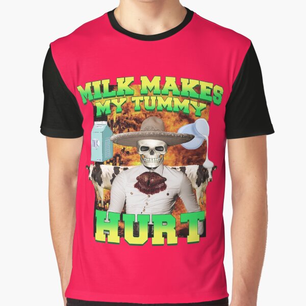 Item preview, Milk makes my tummy hurt, Lactose intolerance meme designed and sold by thuqqdotcom.