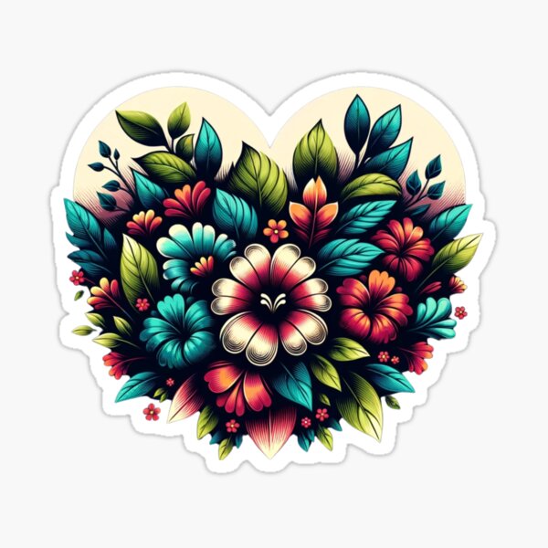 Item preview, Blossoming Affection: A Heart in Bloom designed and sold by Fourseason664.