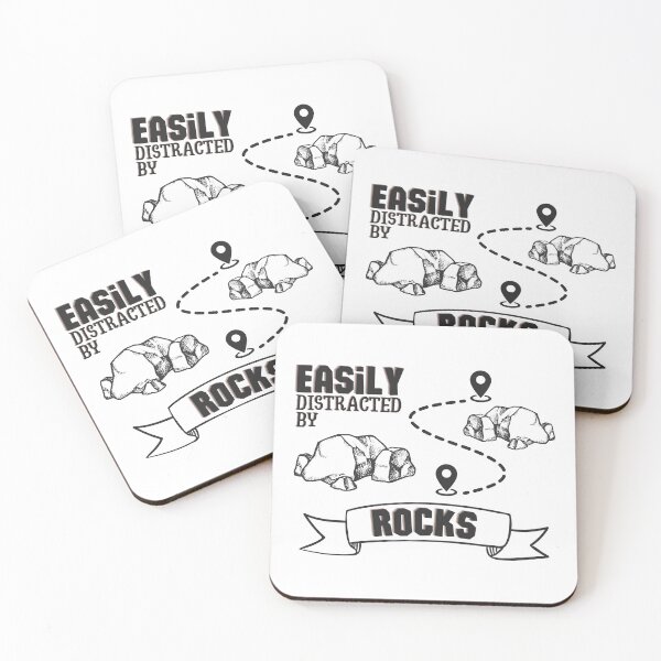 Item preview, Easily Distracted By Rocks Geology Rock Pun designed and sold by wejollydigitals.