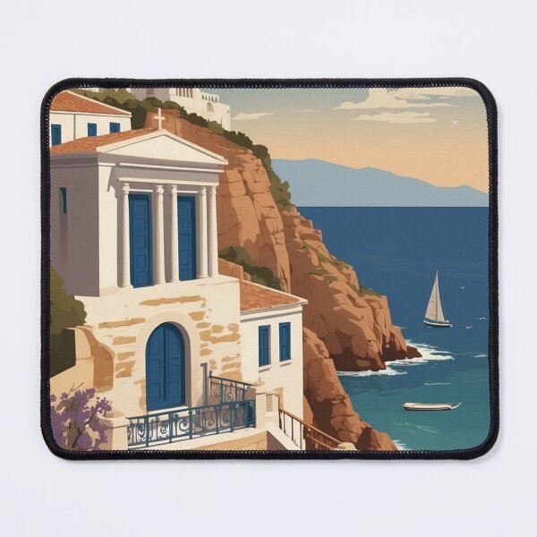 Artikelvorschau, 001 Vintage Greece Poster Design entworfen und verkauft von Alexis Art Collection.