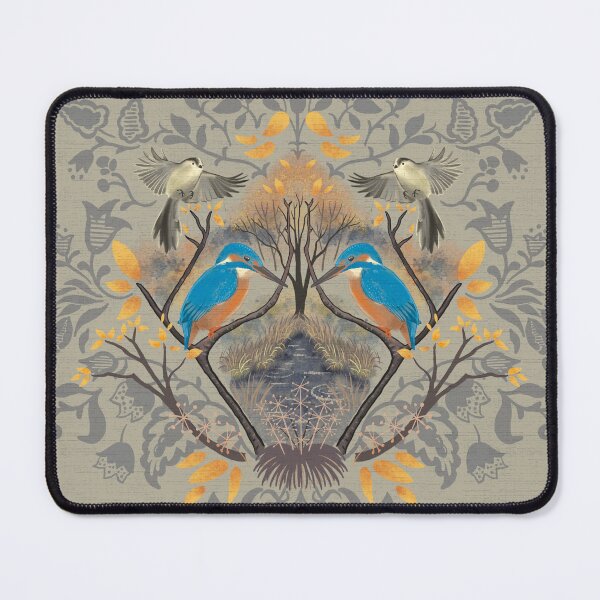 Item preview, Kingfisher Woodland Damask designed and sold by vinpauld.