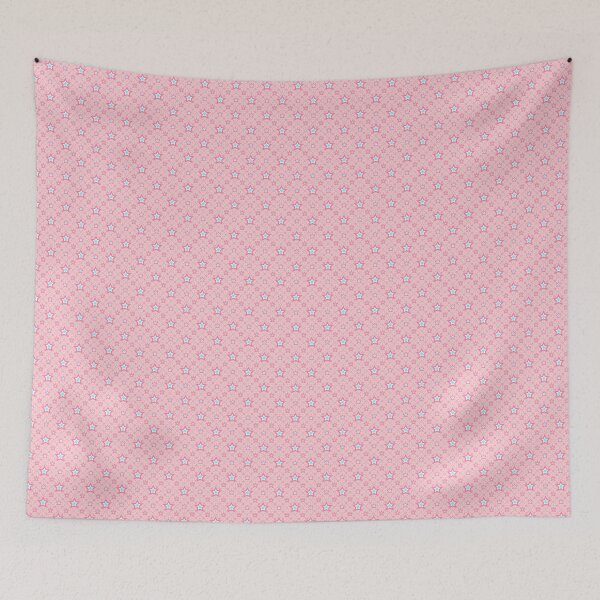 Item preview, Graphics of stars, big and small, pink background, cute and casual teenagers. designed and sold by isaartboho.