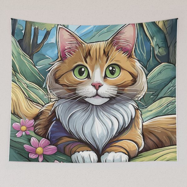 Item preview, Cute Multicored Kitty Cat  designed and sold by unthinkabletees.