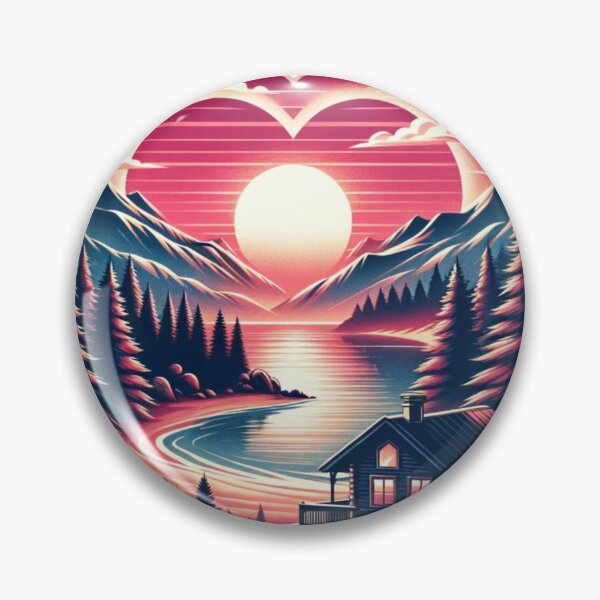Item preview, Tranquil Devotion: Lakeside Love Reflection designed and sold by Fourseason664.