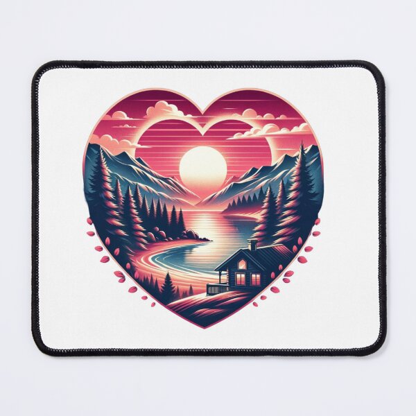 Item preview, Tranquil Devotion: Lakeside Love Reflection designed and sold by Fourseason664.