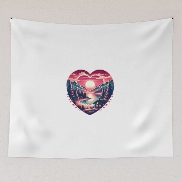 Item preview, Tranquil Devotion: Lakeside Love Reflection designed and sold by Fourseason664.