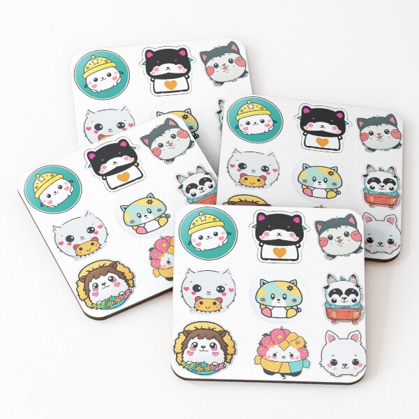 Item preview, Adorable Companions: Set of 9 Cute Stickers to Collect designed and sold by Theisone.