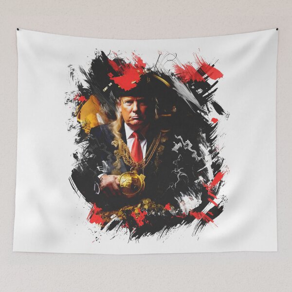 Item preview, Trumped Up: An Urban and vintage Abstract Satire of the Former President designed and sold by Aroncross111.