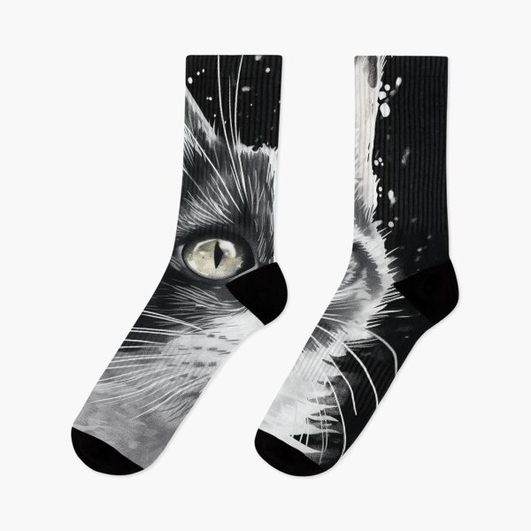 Item preview, Street Cat Black and White designed and sold by GrinGalore.