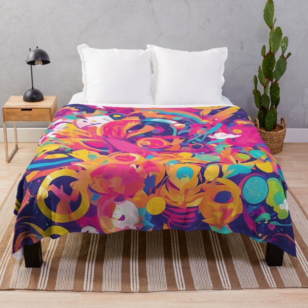 Item preview, Embrace Vibrant Expressionism: Colorful Abstract Metal Prints designed and sold by tshirt-agent.