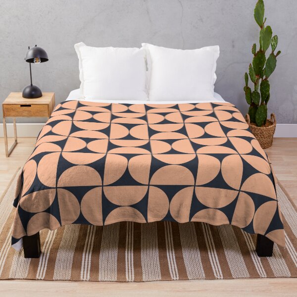 Item preview, Mid-Century Modern Pattern No.62 Mini - Blueberry and Peach Fuzz designed and sold by Zoltan Ratko.