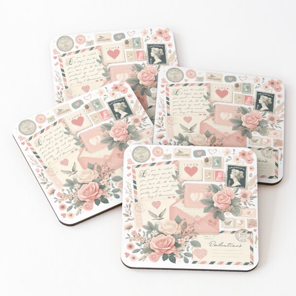 Item preview, Retro Romance: Vintage Valentine Collage designed and sold by Fourseason664.