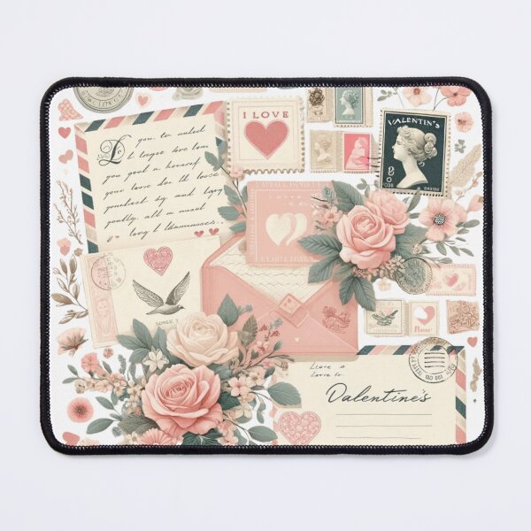 Item preview, Retro Romance: Vintage Valentine Collage designed and sold by Fourseason664.