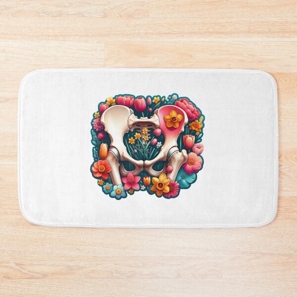Item preview,  Floral Anatomy Artistic Illustration The Pelvis- Die- Cut Sticker designed and sold by mymagicstoreus.