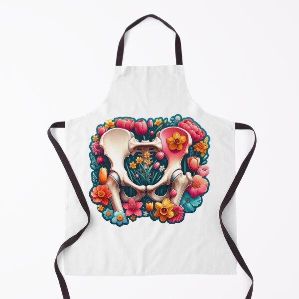 Item preview, Floral Anatomy Artistic Illustration The Pelvis- Die- Cut Sticker designed and sold by mymagicstoreus.