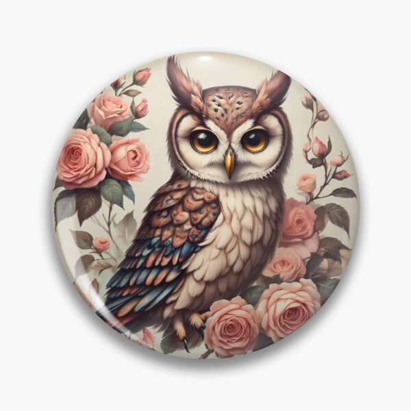 Item preview, Owl  Love Roses designed and sold by BotunPeony.