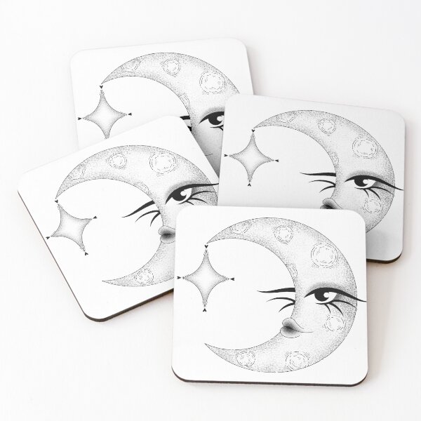 Item preview, Minimalist Linework Moon with Shading  designed and sold by EleoraDoodles.